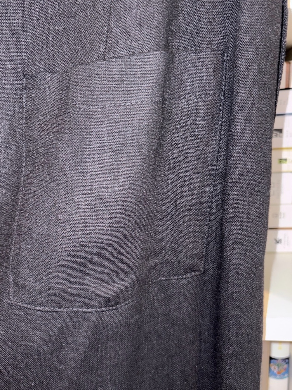 7 For All Mankind High Waist Linen Wide Loose Leg Pants - Picture 8 of 12